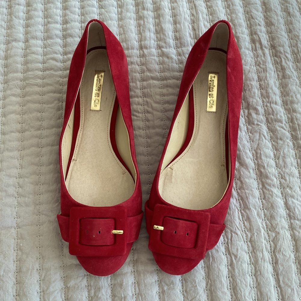 Louise Et Cie | Biata suede buckle block heels